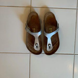 Sliver Birkenstocks